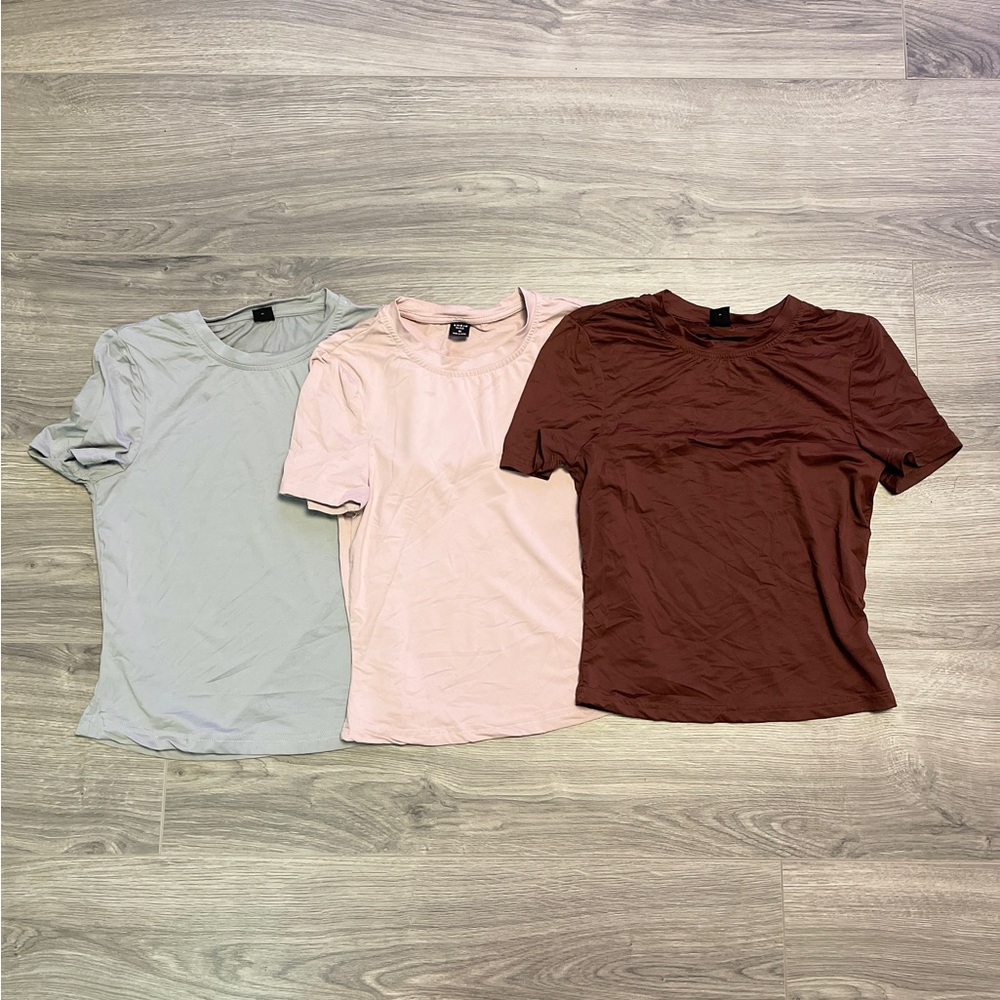 SHEIN Bae Stretchy Shirt Trio - Picture 1 of 4